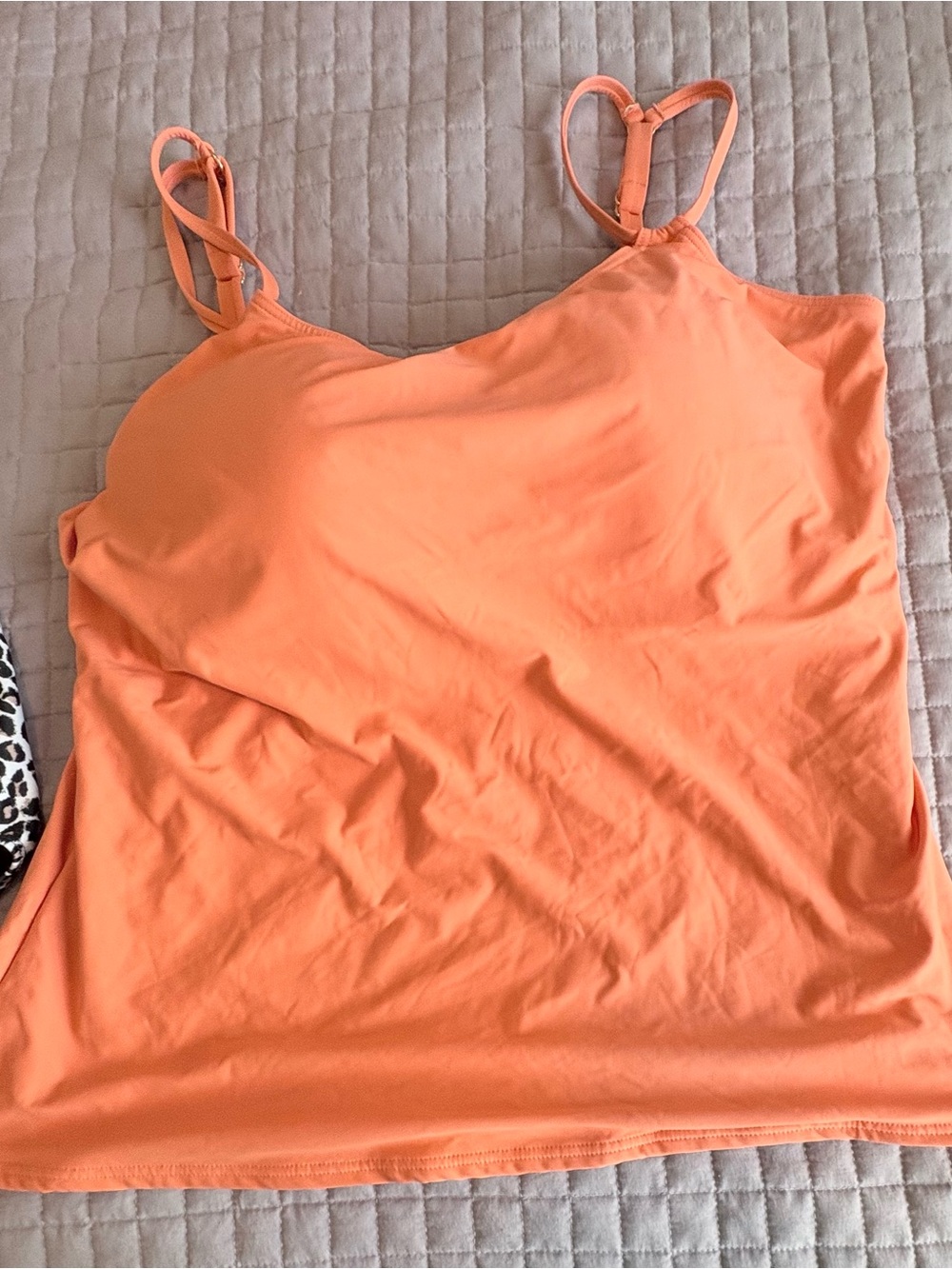 Sunsets Taylor Strap Swim Camisole in Coral